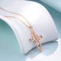 wholesale 925 Sterling Silver Celtic Knot Cross Infinity Love Heart Pendant Necklace-0-25