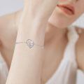 wholesale 925 Sterling Silver Horse Heart Birthstone Bracelet Jewelry Gift for Women-0-4