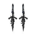 wholesale 925 Sterling Silver Dagger Earrings Wholesale With Blue Eyes-0-0