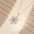 wholesale TOUPOP Christmas Gifts For Women Sterling Silver Snowflake Pendant Necklace Winter Frozen Pendant Jewelry Christmas Gift For Women -0-3