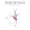 wholesale 925 Sterling Silver Ballet Dancer Necklace Wholesale With Green And White Crystals-0-3