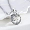 wholesale 925 Sterling Silver Dragon Yin Yang Pendant Necklace for Men Women Gifts-0-1