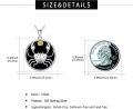wholesale 925 Sterling Silver Crab Black Onyx Gold Zodiac Sign Pendant Necklace-0-5