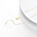 wholesale Gold 14K Yellow Gold 0.8mm Thin Rolo Link Chain Necklace Lightweight  for Women-0-2