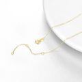 wholesale Gold 14K Yellow Gold 0.8mm Thin Rolo Link Chain Necklace Lightweight  for Women-0-2