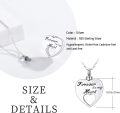 wholesale 925 Sterling Silver Forever in My Heart Keepsake Pendant with Chain and Funnel - 3D Engraved Love Symbol Charm Necklace for Women/Men (Memorial Jewelry/Urns/Ashes Holder/Cremation/Pet Loss/Gifts)-0-3