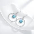 wholesale Sterling Silver Turquoise Dangle Earrings Boho Victorian Jewelry Gifts-0-24