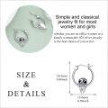 wholesale 925 Sterling Silver Sloth Hoop Earrings - Adorable Gift for Her-0-4