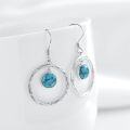 wholesale Sterling Silver Turquoise Dangle Earrings Boho Victorian Jewelry Gifts-0-23