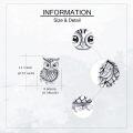wholesale 925 Sterling Silver Owl Stud Earrings - Cute Bird  for Women-0-3