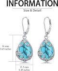 wholesale Sterling Silver Celtic Filigree Teardrop Earrings with Leverback for Women Mother s Day Gifts-0-22
