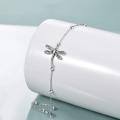 wholesale 925 Sterling Silver Dragonfly Bracelet With Delicate Chain And Beads-0-2