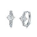 wholesale 925 Sterling Silver Compass Earrings With Diamonds-0-0