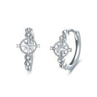 wholesale 925 Sterling Silver Compass Earrings With Diamonds-Compass