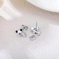 wholesale 925 Sterling Silver Cute Koala Animal Stud Earrings for Women Mothers Day Gift-0-2