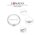 wholesale 925 Sterling Silver Elegant Bangle With Smooth Finish And Minimalist Design-0-5