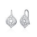 TOUPOP Sterling Silver Sunflower Daisy Leverback Dangle Drop Earrings-0-0