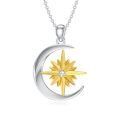 wholesale 925 Sterling Silver Moon And Star Pendant Necklace-0-0