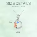 TOUPOP Sterling Silver Daffodil & Jonquil Birth Flower Necklace-0-4