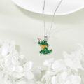 wholesale 925 Sterling Silver Crocodile Bird Charm Necklace Pendant s for Women Animal Lovers-0-2