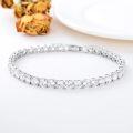 wholesale 925 Sterling Silver Cubic Zirconia Tennis Bracelet 2-5mm Round Stones Classic Simple Jewelry Gift for Women-0-2