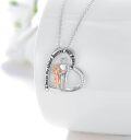 wholesale 925 Sterling Silver Heart-Shaped Pendant Necklace for Women - Always My Sister Forever My Friend-0-3