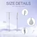 wholesale 925 Sterling Silver Turquoise Sun & Moon Threader Dangle Earrings-0-4