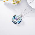 TOUPOP Sterling Silver No Gemstone Tree Of Life Birthstone Necklace-0-4
