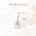wholesale 925 Sterling Silver Christmas Tree Shape Colorful Crystal Leverback Earrings s for Women Girls-0-4
