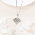 wholesale 925 Sterling Silver 925 Celtic Knot Pentagram Triskele Hecate Goddess Necklace for Women-0-2