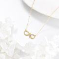 wholesale 14K Gold Cubic Zirconia Heart Pendant Necklace for Women s-0-3