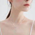 wholesale 925 Sterling Silver Heart Wolf & Girl Face Lariat Necklace for Women Teens Girls -0-1