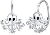 wholesale 925 Sterling Silver Octopus Ear Cuffs for Women - Unique Sea Life  Ideas-Octopus Hoops