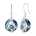 TOUPOP Sterling Silver Crystal Turtle Dangle Earrings Christmas Gifts For Women-0-0