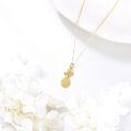 wholesale 10K Golden 10K Gold CZ Pineapple Pendant Necklace for Women - Elegant Charm Chain s-0-2