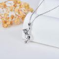 wholesale 925 Sterling Silver Guitar Rose Necklace-0-1