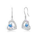 TOUPOP Sterling Silver & Stone Sea Turtle Earrings-0-0