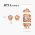 wholesale 925 Sterling Silver Camellia Stud Earrings s for Women-0-3