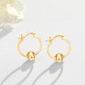 wholesale 925 Sterling Silver Baseball Hoop Earrings for Women and Girls-0-1