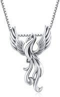 wholesale 925 Sterling Silver Phoenix Pendant Necklace & Earring Set - Nirvana Rebirth Design-0-0