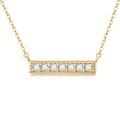 TOUPOP 14K Gold & Stone Bar Choker Necklace for Women-0-0