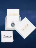 TOUPOP 925 Sterling Silver Always In My Heart Memorial Compass Ash Necklace With Filler-0-5