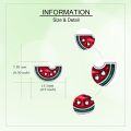 wholesale 925 Sterling Silver Watermelon Slice Stud Earrings - Fruit  for Her-0-3