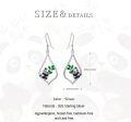 wholesale 925 Sterling Silver Panda Bamboo Leaf Drop Earrings-0-5