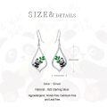 wholesale 925 Sterling Silver Cute Panda Holding Bamboo Earrings-0-5