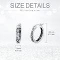 wholesale 925 Sterling Silver Hypoallergenic Small Hoop Celtic Knotwork Earrings for Women-0-4