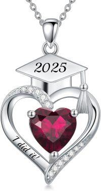 wholesale  Sterling Silver Heart Birthstone Necklace High School College Graduation Jewelry for Her -Customized projection image + text 06-Light Violet-Customized projection image + text 01-Jan-Garnet-Customized text 02-Feb-Amethyst-Customized text 04-Apri-White-Customized text 08-Aug-Peridot-Customized text 09-Sep-Sapphire-Customized text 07-Jul-Ruby-Customized text 01-Jan-Garnet-Customized text 05-May-Emerald-Customized text 12-Dec-Topaz-Customized text 11-Nov-Citrine-Customized text 03-Mar-Aquamarine
