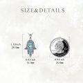 wholesale 925 Sterling Silver Abalone Shell Hamsa Hand Pendant Necklaces for Women Gifts-0-4