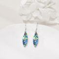 wholesale 925 Sterling Silver Abalone Shell Tree of Life Dangle Earrings for Women-0-3