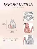 TOUPOP Sterling Silver Sister Pendant Necklace, Best Friends Jewelry Gift-0-3